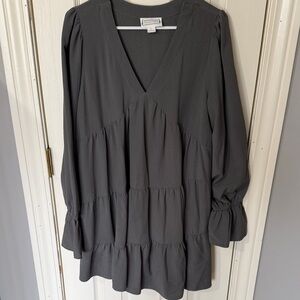 Universal Thread Charcoal V-Neck Tunic